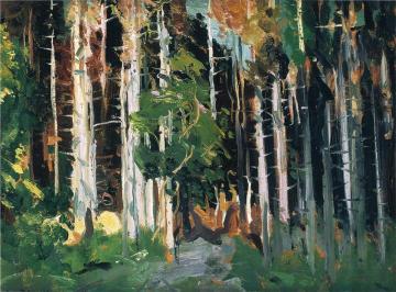 Through the Trees Artwork by George Wesley Bellows