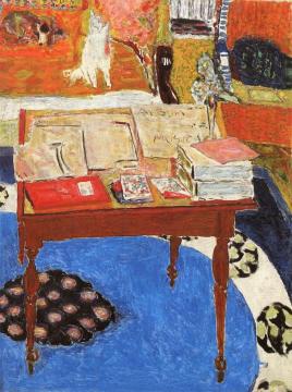 Work Table Artwork by Pierre Bonnard