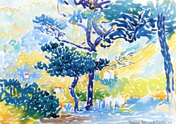 Provençal Landscape Artwork by Henri Edmond Cross