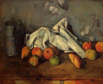 Still Life with Milk Can and Apples Artwork by Paul Cezanne