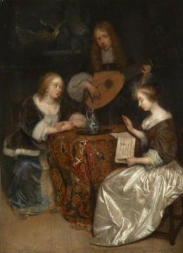 A Musical Conversation Artwork by Caspar Netscher