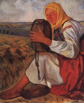 Peasant Woman Artwork by Zinaida Serebriakova
