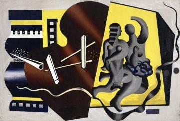 Composition with Two Dancers Artwork by Fernand Léger