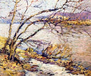 Water Birches Artwork by Charles Rosen