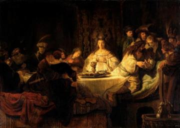Samson At The Wedding Artwork by Rembrandt van Rijn