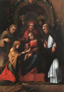 The Mystic Marriage of St. Catherine Artwork by Correggio