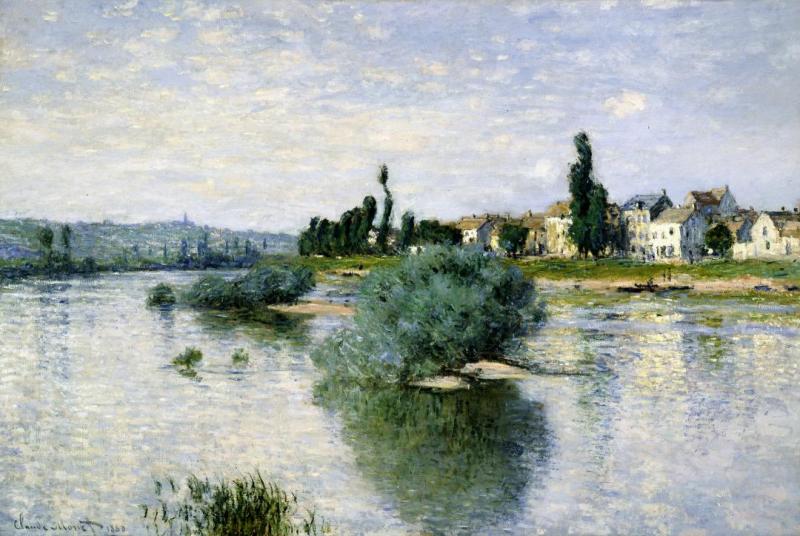 The Seine At Lavacourt, 1880 Artwork by Claude Oscar Monet