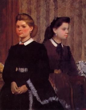 Giovanna and Giulia Bellelli Artwork by Edgar Degas