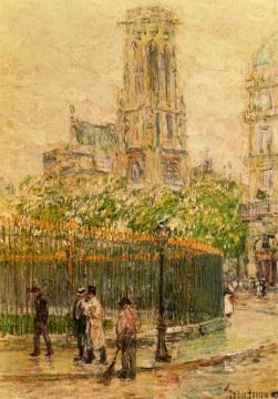 St. Germain l'Auxerrois Artwork by Frederick Childe Hassam