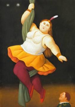 Circus Act Artwork by Fernando Botero