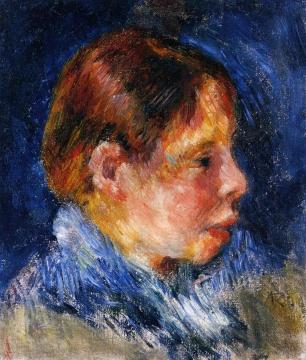 Portrait Of A Child Artwork by Pierre Auguste Renoir