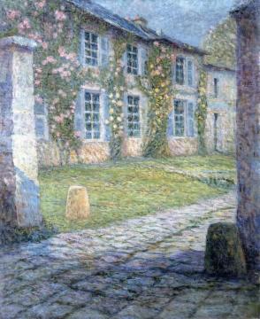 The Pink House At Versailles Artwork by Henri Le Sidaner