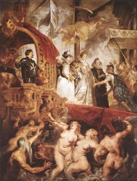 The Landing of Marie de Macdici at Marseilles Artwork by Peter Paul Rubens