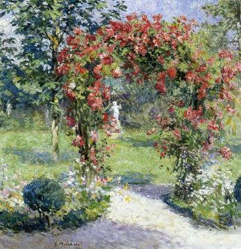 The Crimson Rambler Artwork by Gari Melchers