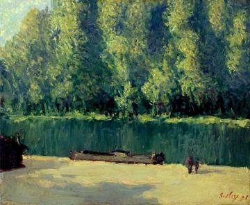 By The Loing Artwork by Alfred Sisley