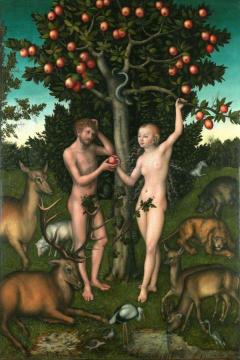 Adam and Eve Artwork by Lucas Cranach the Elder