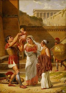Hector’s Farewell To Andromache Artwork by Christoffer Wilhelm Eckersberg