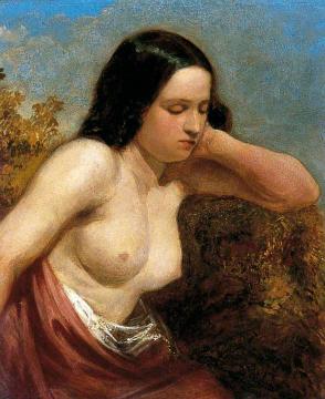 Head And Shoulders Of A Woman Artwork by William Etty