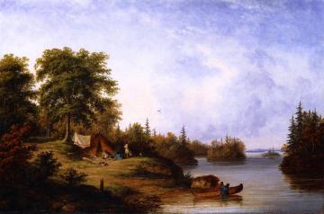 In the Thousand Island Artwork by Cornelius Krieghoff