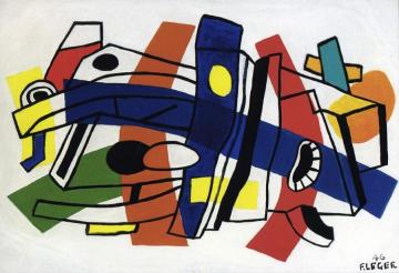 Wall Composition Artwork by Fernand Léger