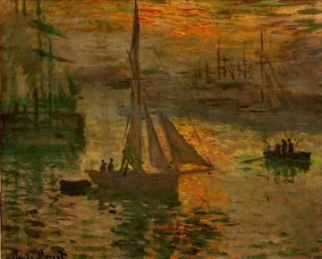 Sunrise Artwork by Claude Oscar Monet