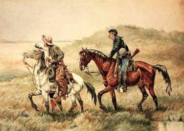 The Couriers Artwork by Frederic Remington