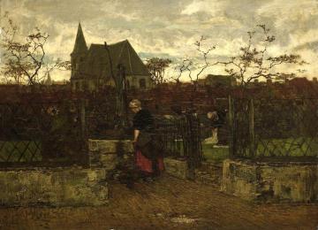 Een bleekveld Artwork by Jacob Maris