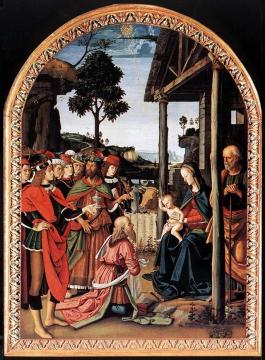 Adoration of the Kings (Epiphany) Artwork by Pietro Perugino