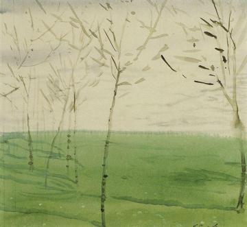Spring Landscape Artwork by Konstantin Somov