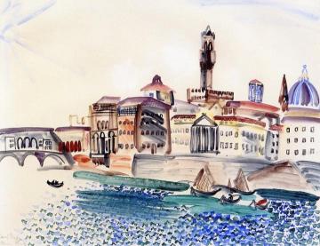 Pont de l'Arno Artwork by Raoul Dufy