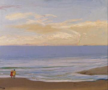 Beach Scene Artwork by Sir John Lavery