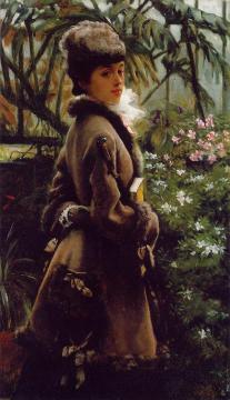 In the Greenhouse Artwork by James Tissot