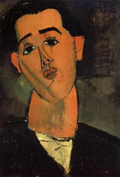 Portrait of Juan Gris Artwork by Amedeo Modigliani