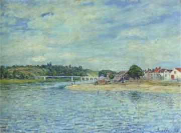 The Seine at Saint Mammes Artwork by Alfred Sisley