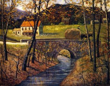 Autumn Near Ambler, Pa. Artwork by Walter Emerson Baum