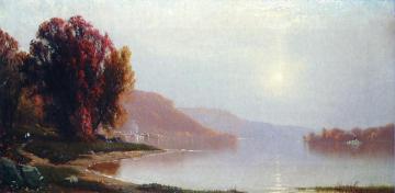 A Walk by the Lake Artwork by Alfred Thompson Bricher