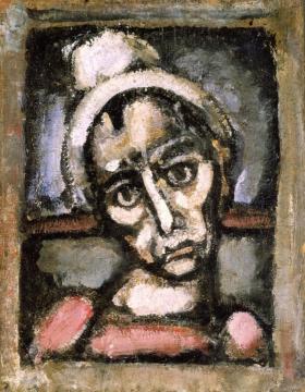 Who does not wear a mask? Artwork by Georges Rouault