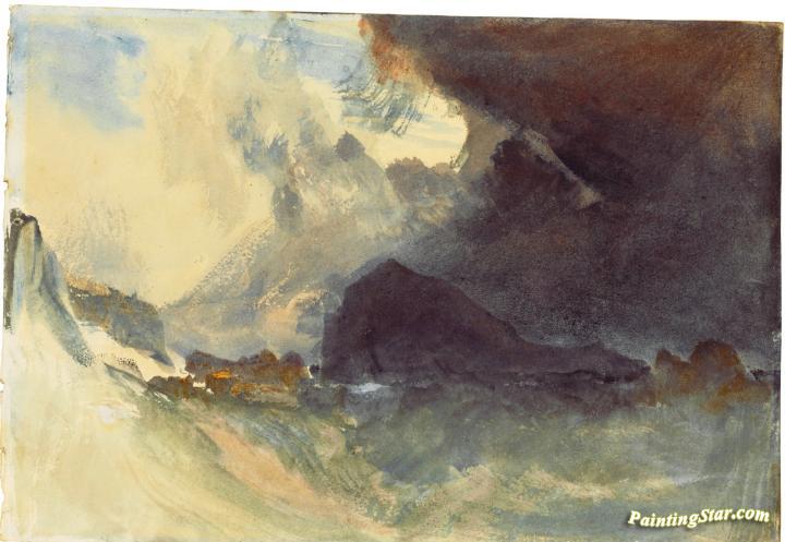 The Mewstone, Devon Artwork by Joseph Mallord William Turner
