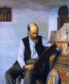 The Santero Artwork by Bert Geer Phillips