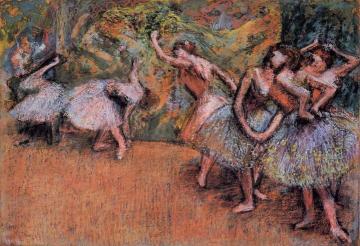 Ballet Scene Artwork by Edgar Degas