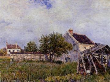 An Old Cottage at Sablons Artwork by Alfred Sisley
