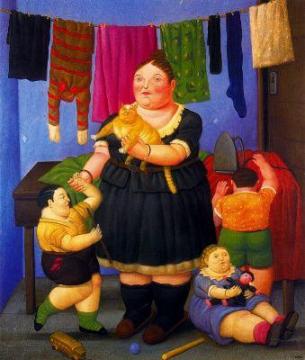 La Viuda Artwork by Fernando Botero