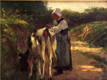 Grazing by the Roadside Artwork by Edward Potthast