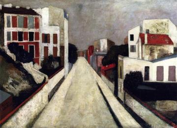 Rue de Crimée, Paris Artwork by Maurice Utrillo