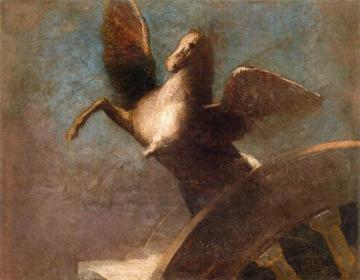 Pegasus Artwork by Odilon Redon