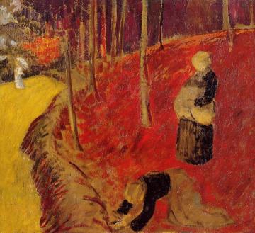 The Fern Harvesters in the Boid d'Amour at Pont Aven Artwork by Paul Serusier