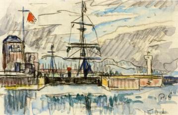 The Jetty Artwork by Paul Signac