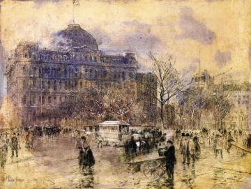 Cityscape Artwork by Frederick Childe Hassam