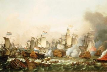 The Battle of Barfleur, 19 May 1692 Artwork by Ludolf Bakhuizen