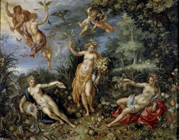 Abundance And The Four Elements Artwork by Jan Bruegel the Elder